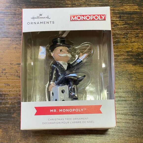 HALLMARK Hasbro Mr. Monopoly Ornament, NWB - Picture 1 of 4